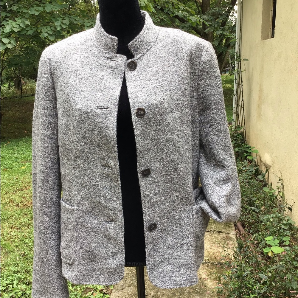Talbots buttoned front closure wool jacket. - Picture 2 of 4